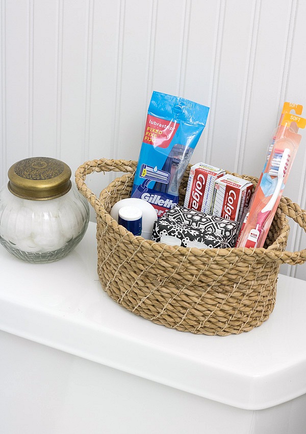 Keep extra toiletries on hand for visiting guests