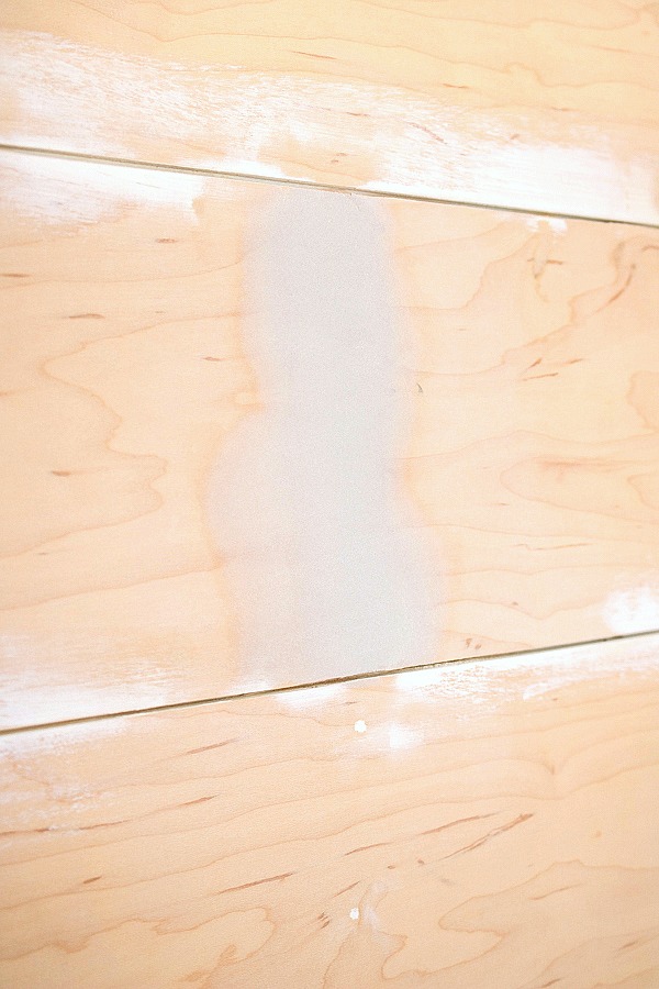 Tip for eliminate joints on shiplap walls - use auto body filler!