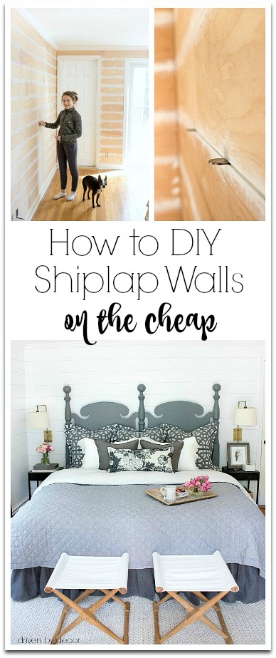 How To Diy Shiplap Walls On The Cheap Driven By Decor