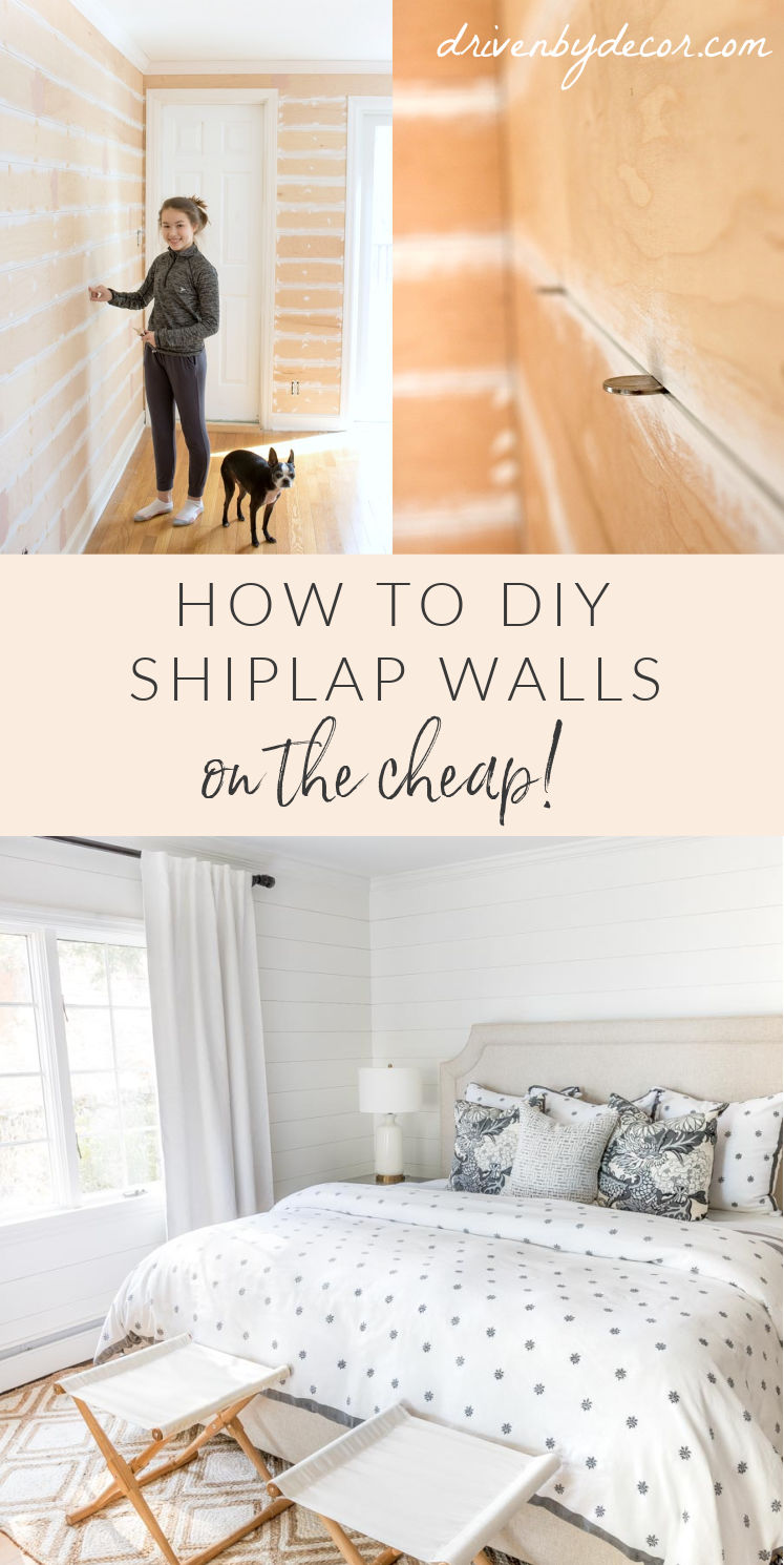 How to DIY a shiplap wall on the cheap!