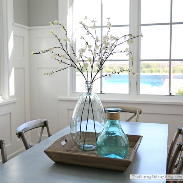 Simple, beautiful kitchen table centerpiece