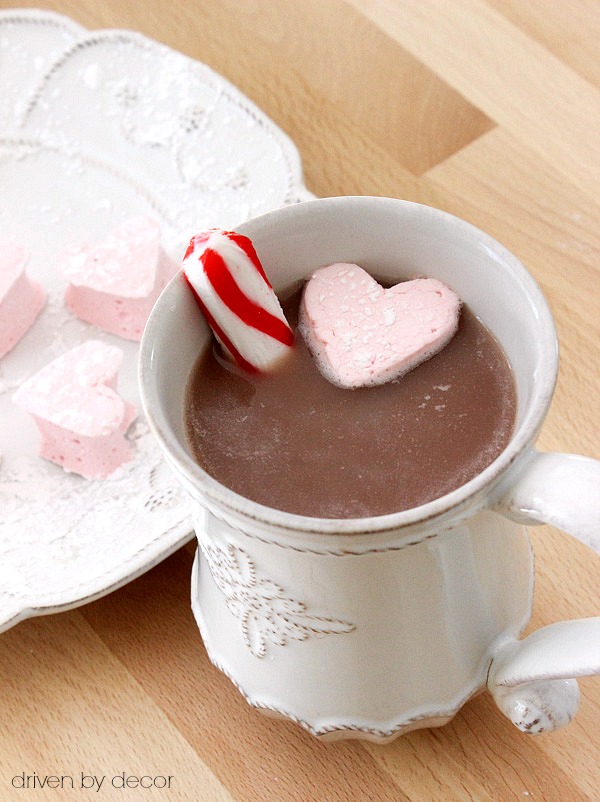 Yum! Recipe for homemade hot chocolate and marshmallows!!