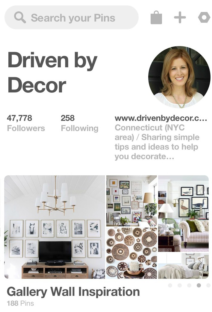 Driven by Decor on Pinterest - Gallery Wall Inspiration