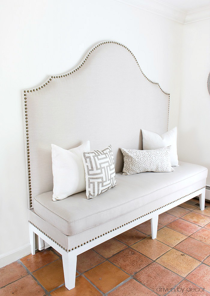 7 Steps to a DIY Upholstered Kitchen Banquette! | Driven ...