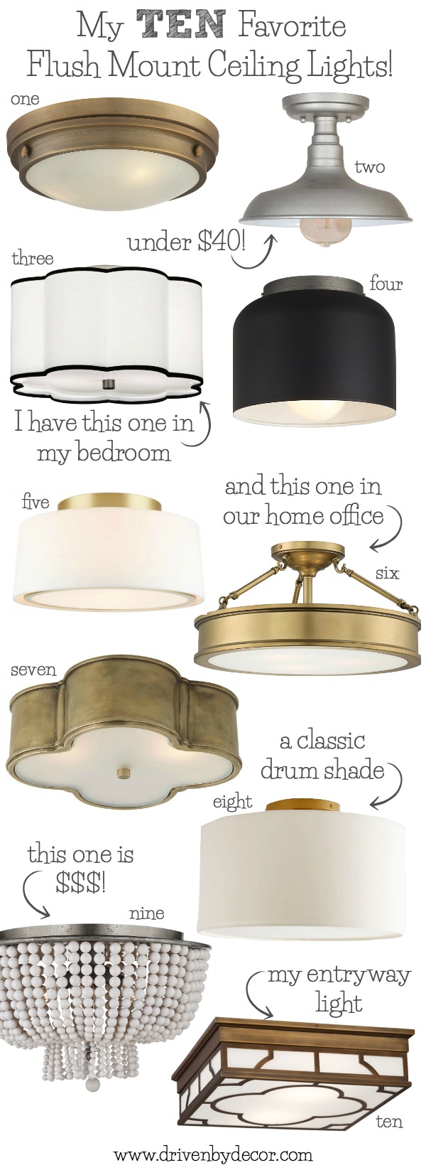 Best Flush Mount Ceiling Lighting My 10 Faves From