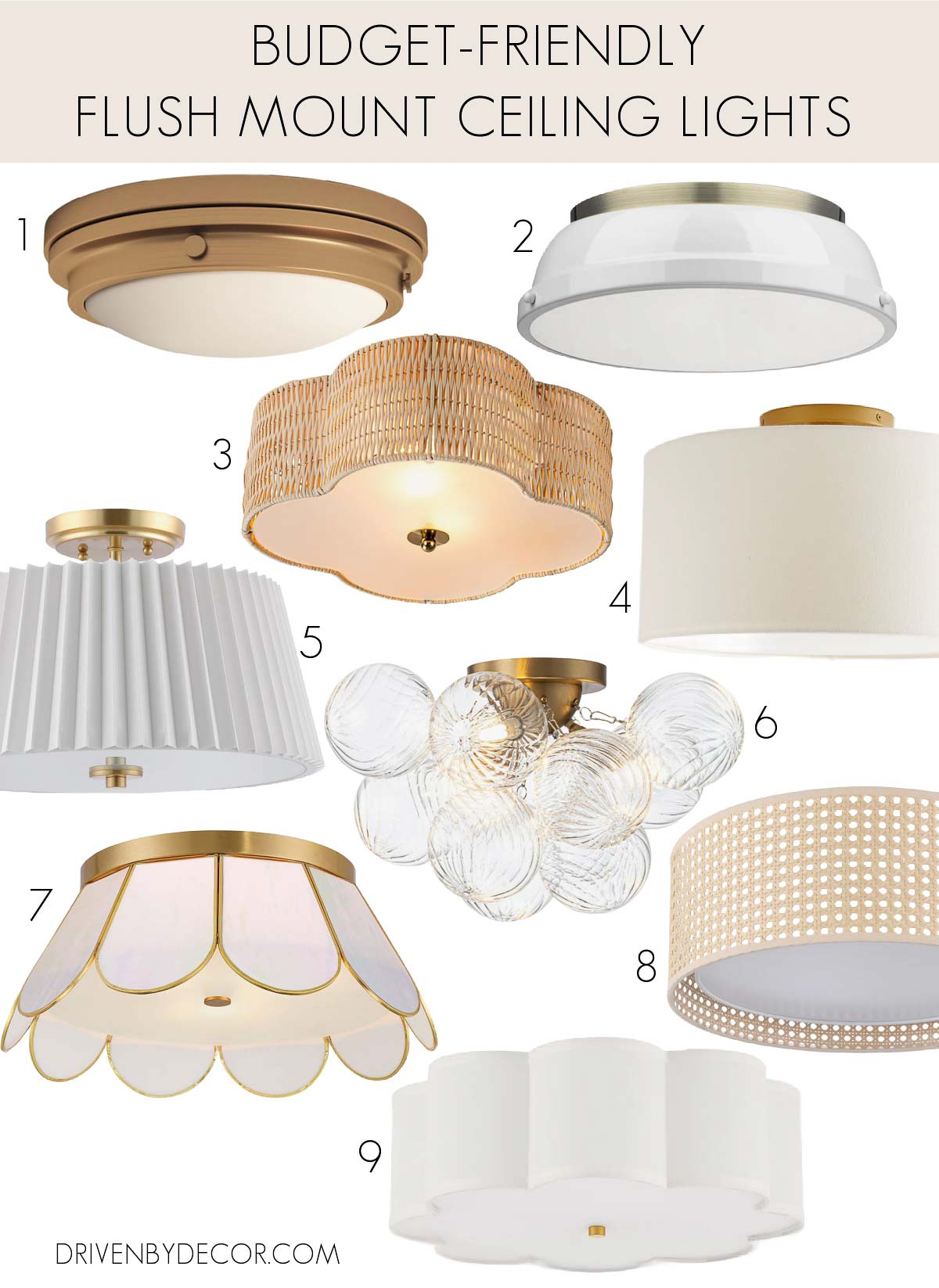 Best budget-friendly flush mount ceiling lights