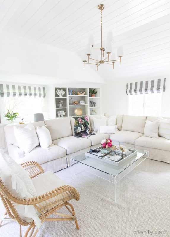 Shades of Summer Home Tour: Decorating with Summer Whites & Pops of ...