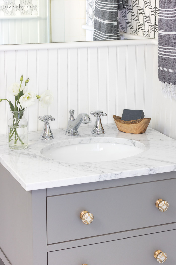 Our Small Guest Bathroom Makeover Driven By Decor