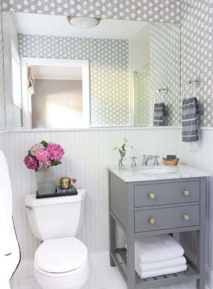 Our Small Guest Bathroom Makeover The Before And After