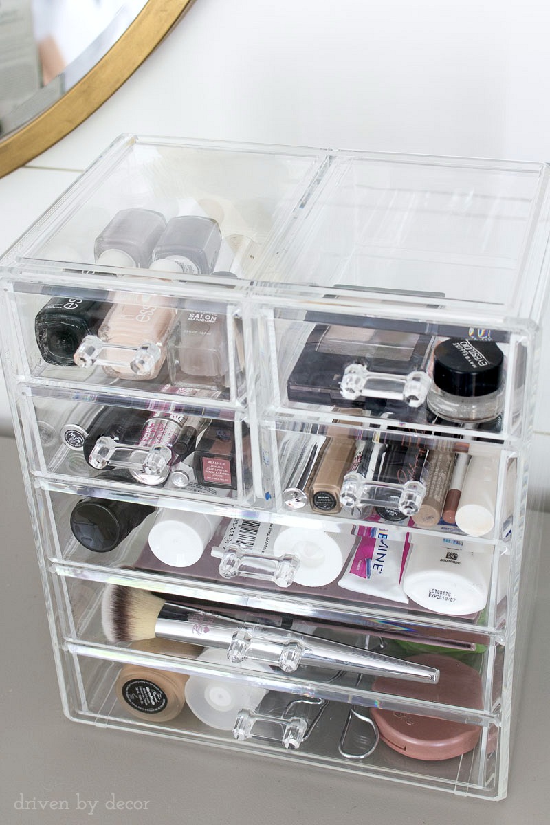 The Best Way to Organize Beauty Products Driven by Decor