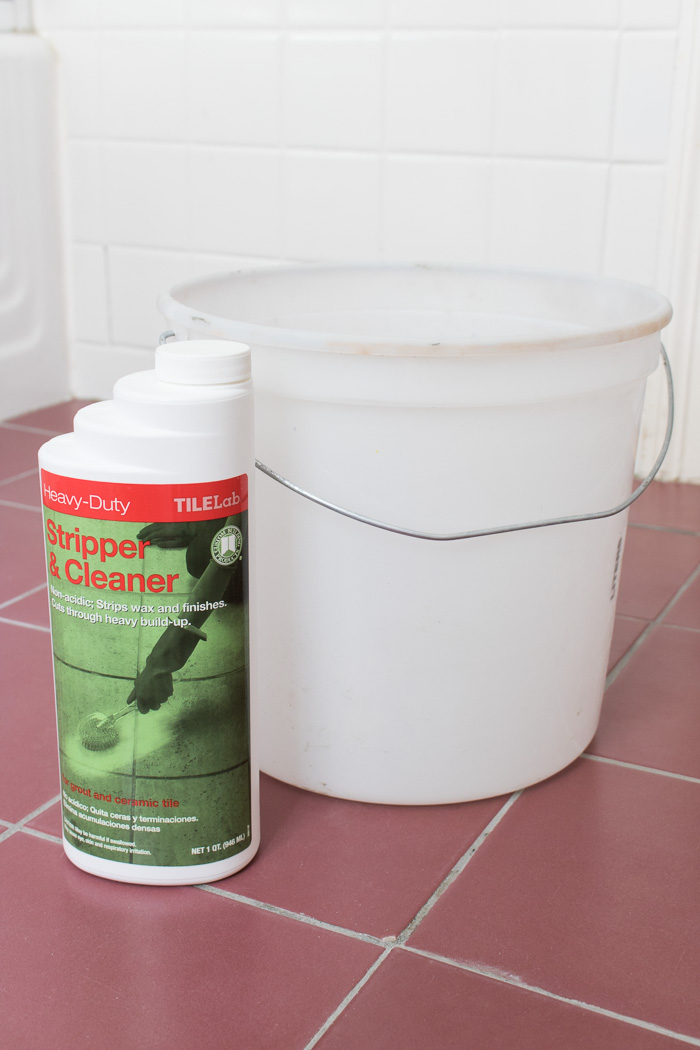 A great cleaning product to use on ceramic tile floors before painting them!
