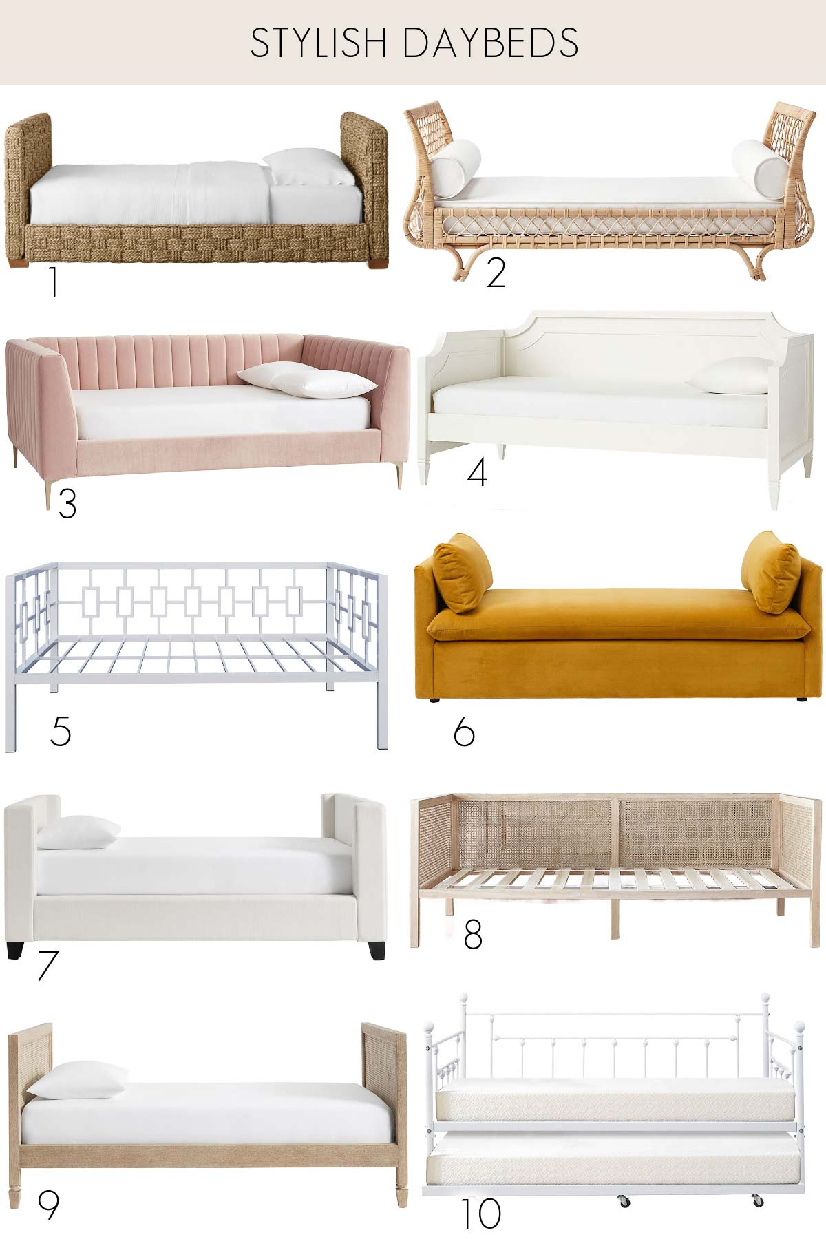 Stylish daybeds