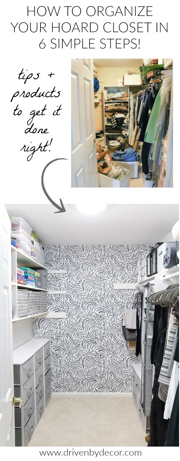 Great post with the best tips and products for organizing even the messiest closet!