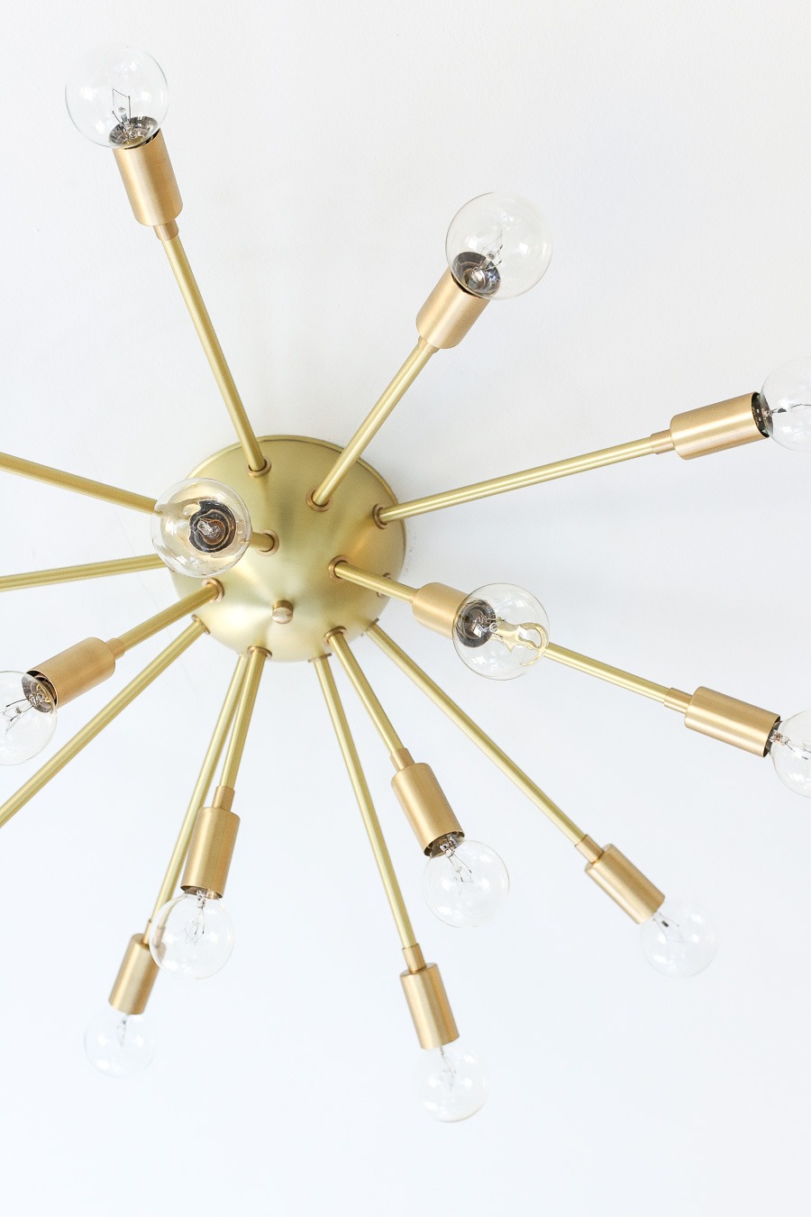 Gorgeous brass sputnik flush mount ceiling light!