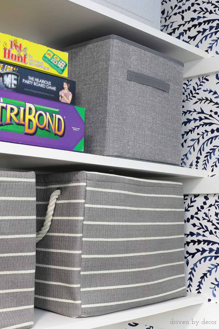 Great looking, functional storage cubes that are perfect for organizing your closet!