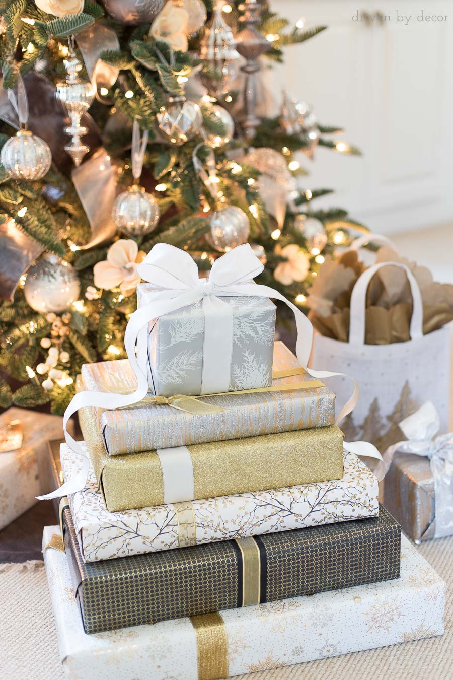 gold wrapping ribbon