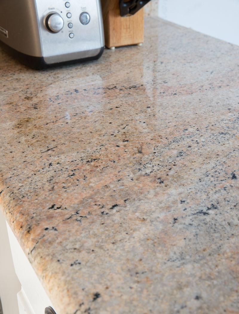 Our granite countertops before our renovation