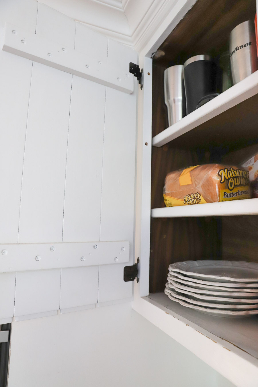 Inside our kitchen cabinets