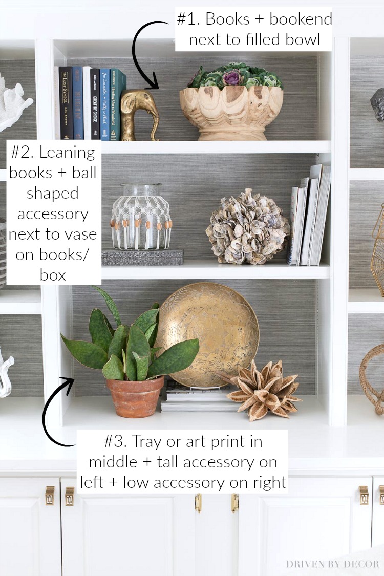 How To Decorate Shelves Bookcases Simple Formulas That Work