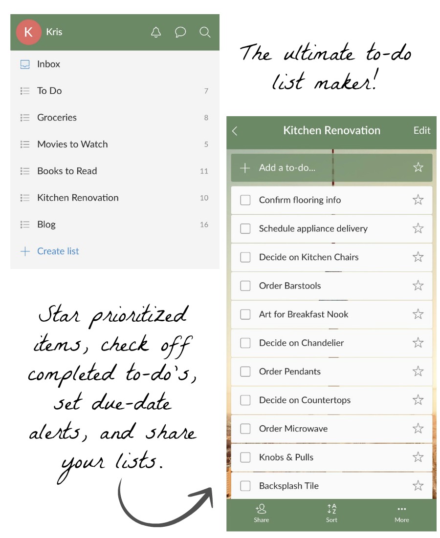 The best iPhone app if you love to-do lists!
