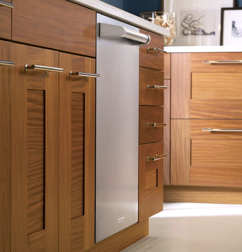 Love how this Monogram dishwasher can be installed flush with the cabinets for a clean-lined look!