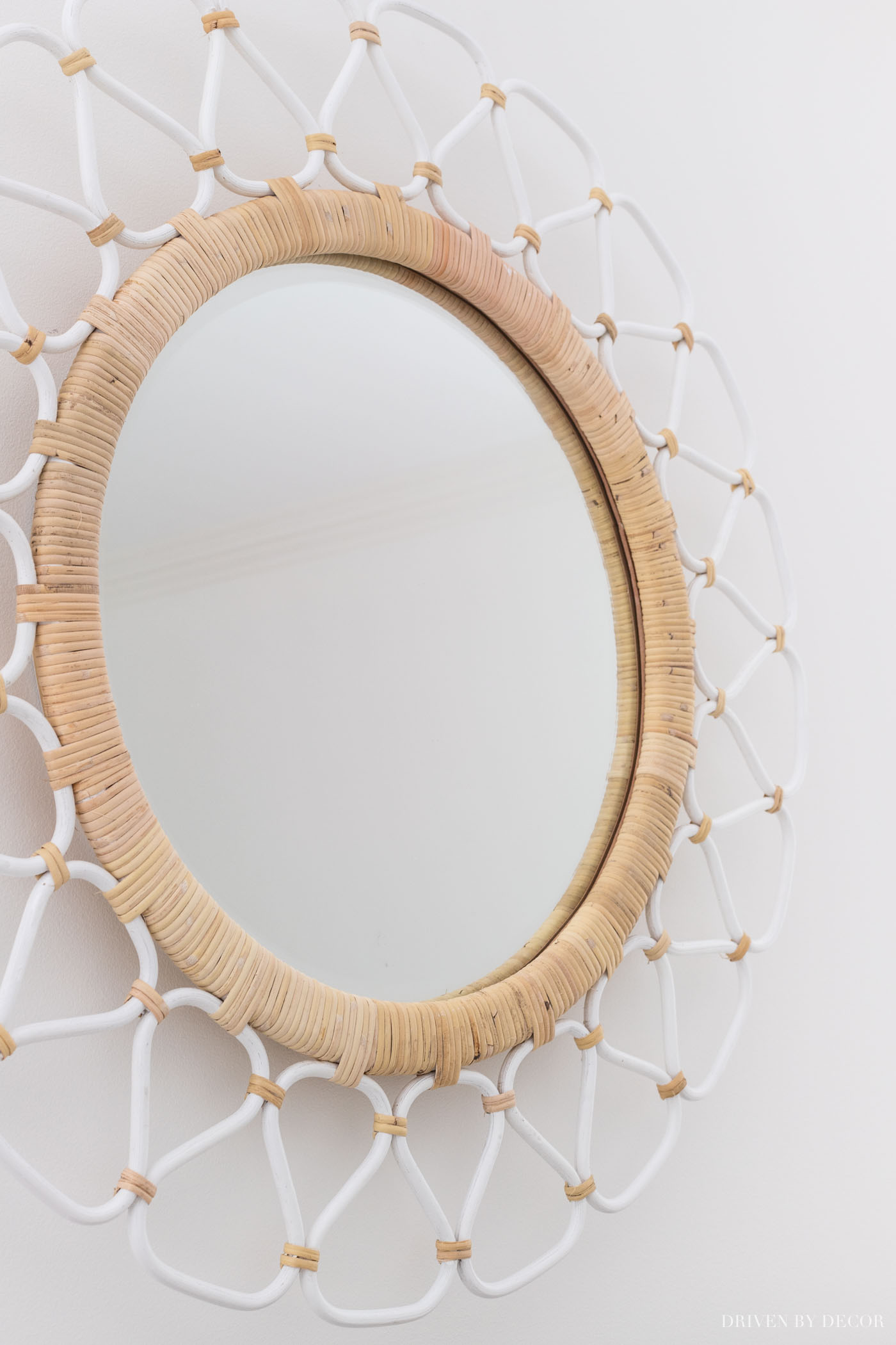 Small Round mirror 6 home decor, Gold Leaf Wood Wall hanging circle  mirror