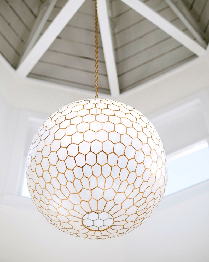 Serena & Lily's Capiz Pendant - perfect for over a kitchen table!