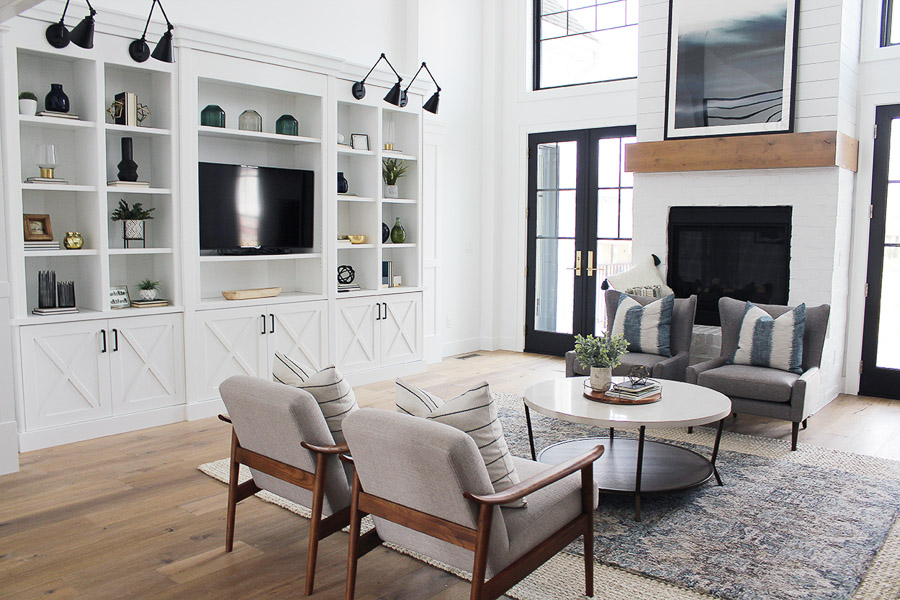 Gorgeous family room designed by Sita Montgomery