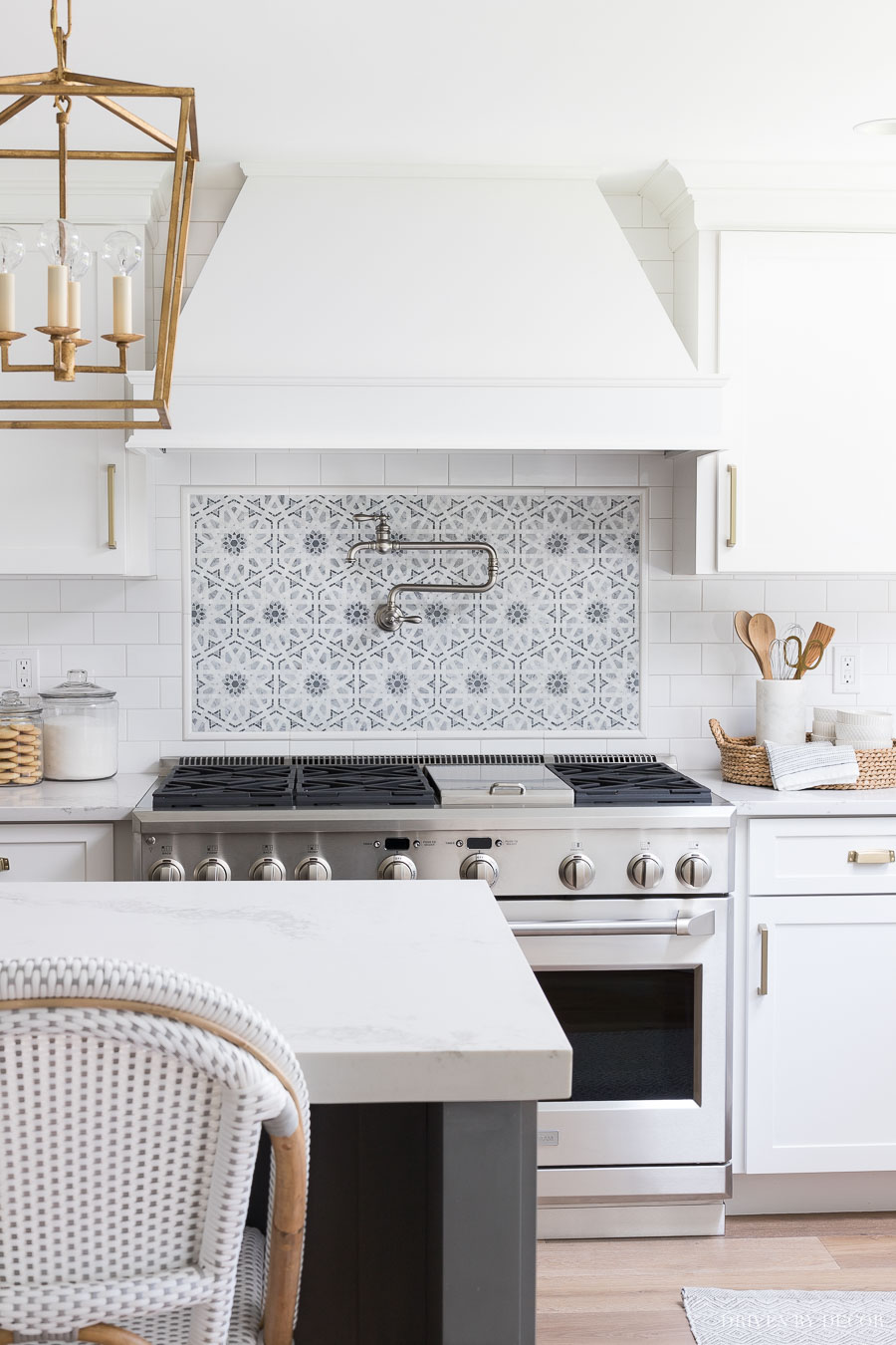 White Subway Tile Backsplash Dark Grout