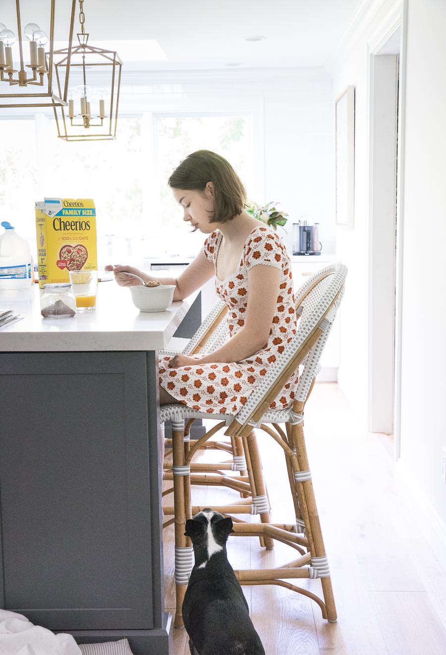 A Day In the Life: Eating breakfast in our new kitchen