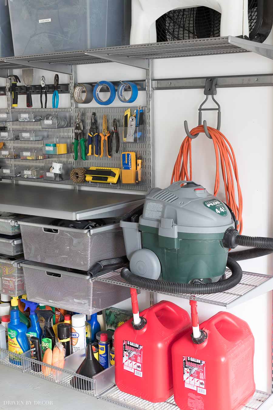 I'm LOVING what I'm see about this Elfa utility garage shelving system!