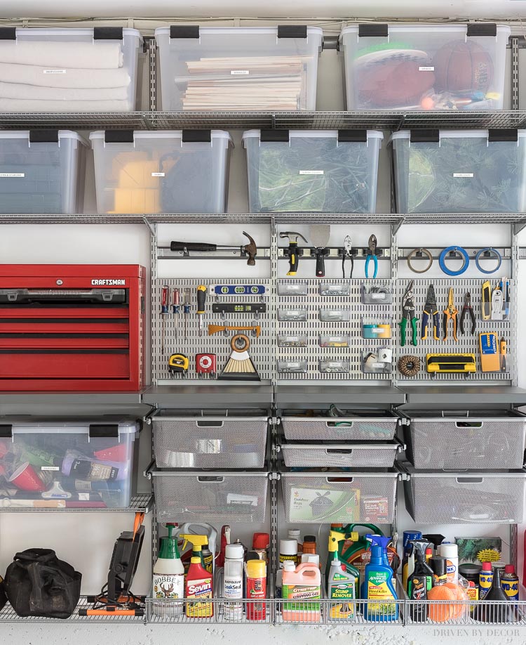 Garage Organization: Tackling Our Crazy Mess of a Garage - Driven by Decor