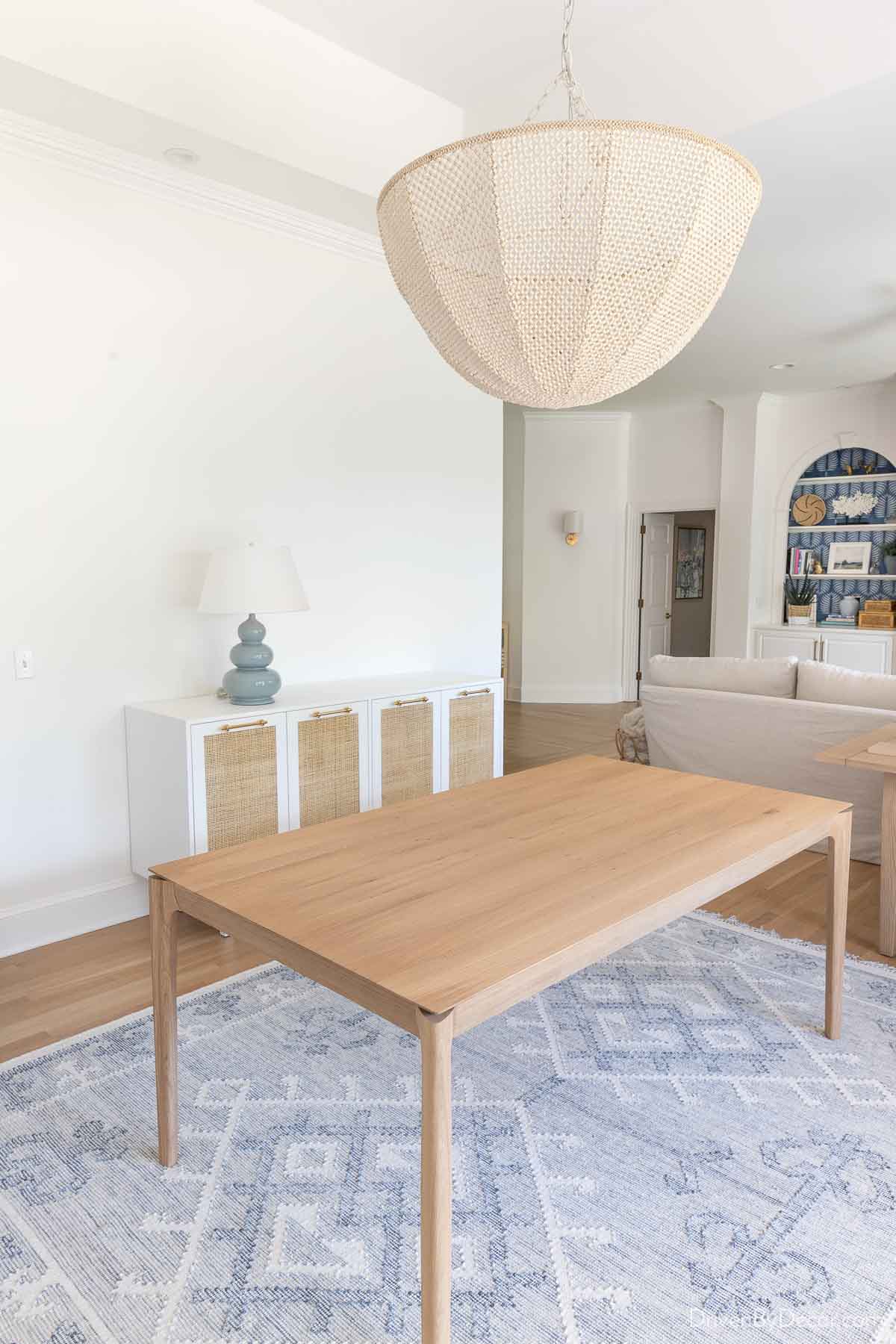 Progress on the design of our dining room