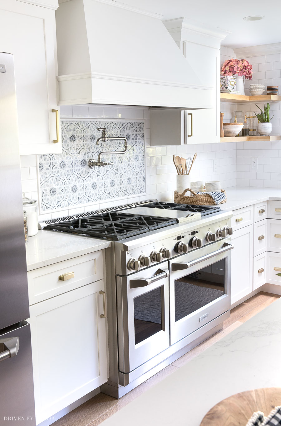 Having a range with two ovens (one full size and one smaller) is one of my favorite features of our new kitchen!