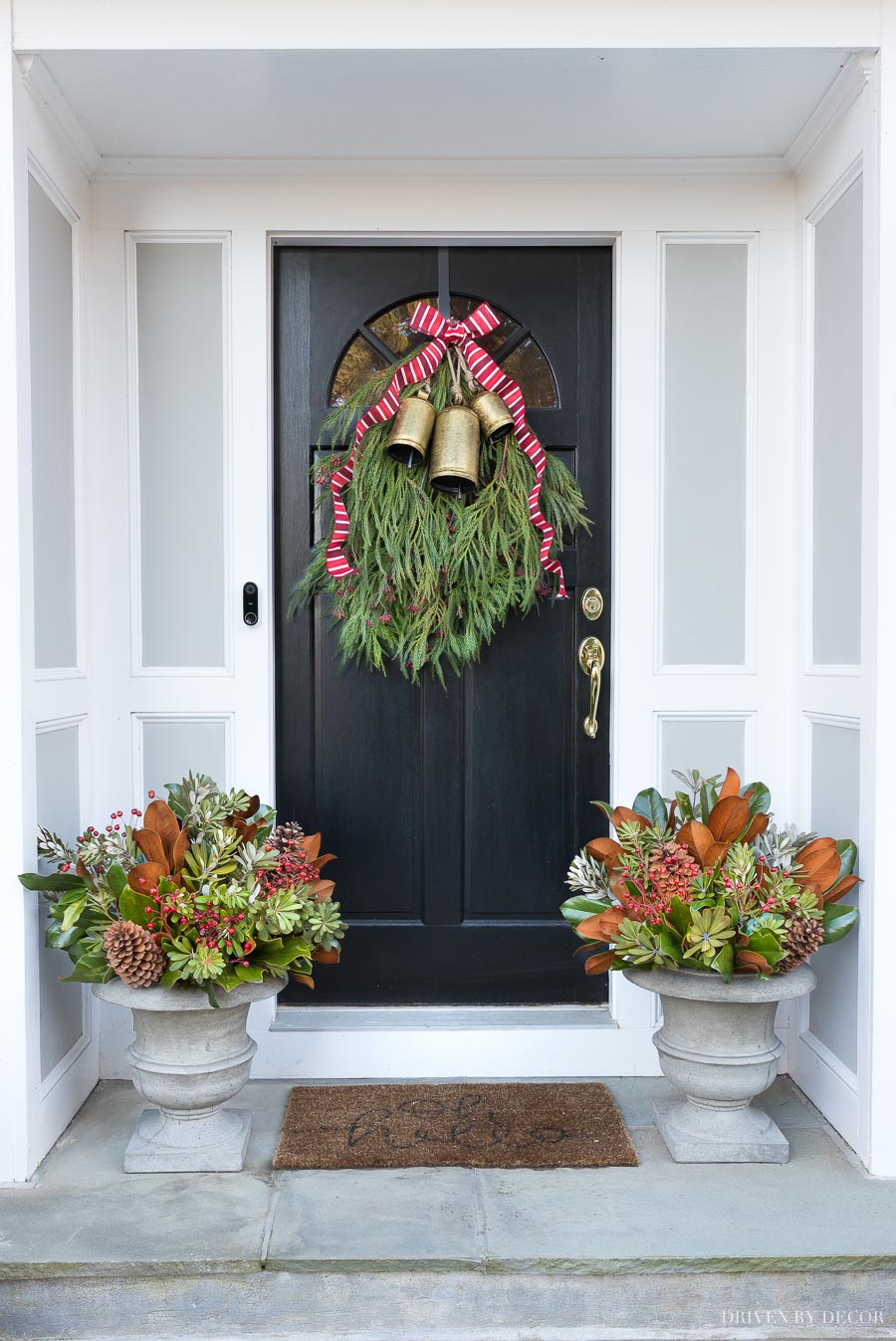 Christmas Wreath Swag Blue and White Christmas Swag Wreath Holiday Wreath  Christmas Decor Winter Wreath Swag 