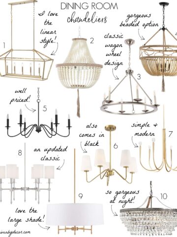 Dining room chandeliers - my favorites!