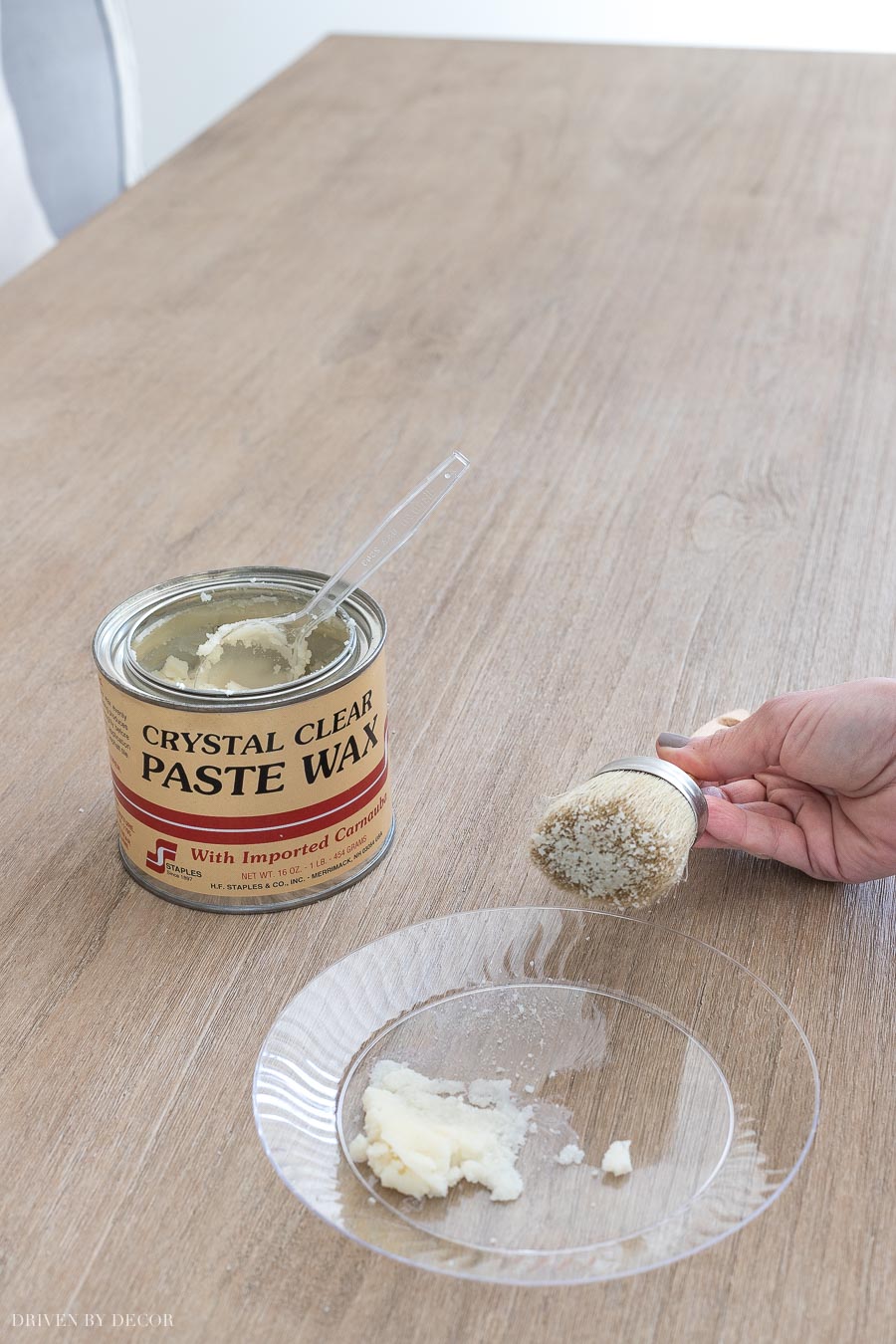 A step by step of how to use wax to seal a wood table top!