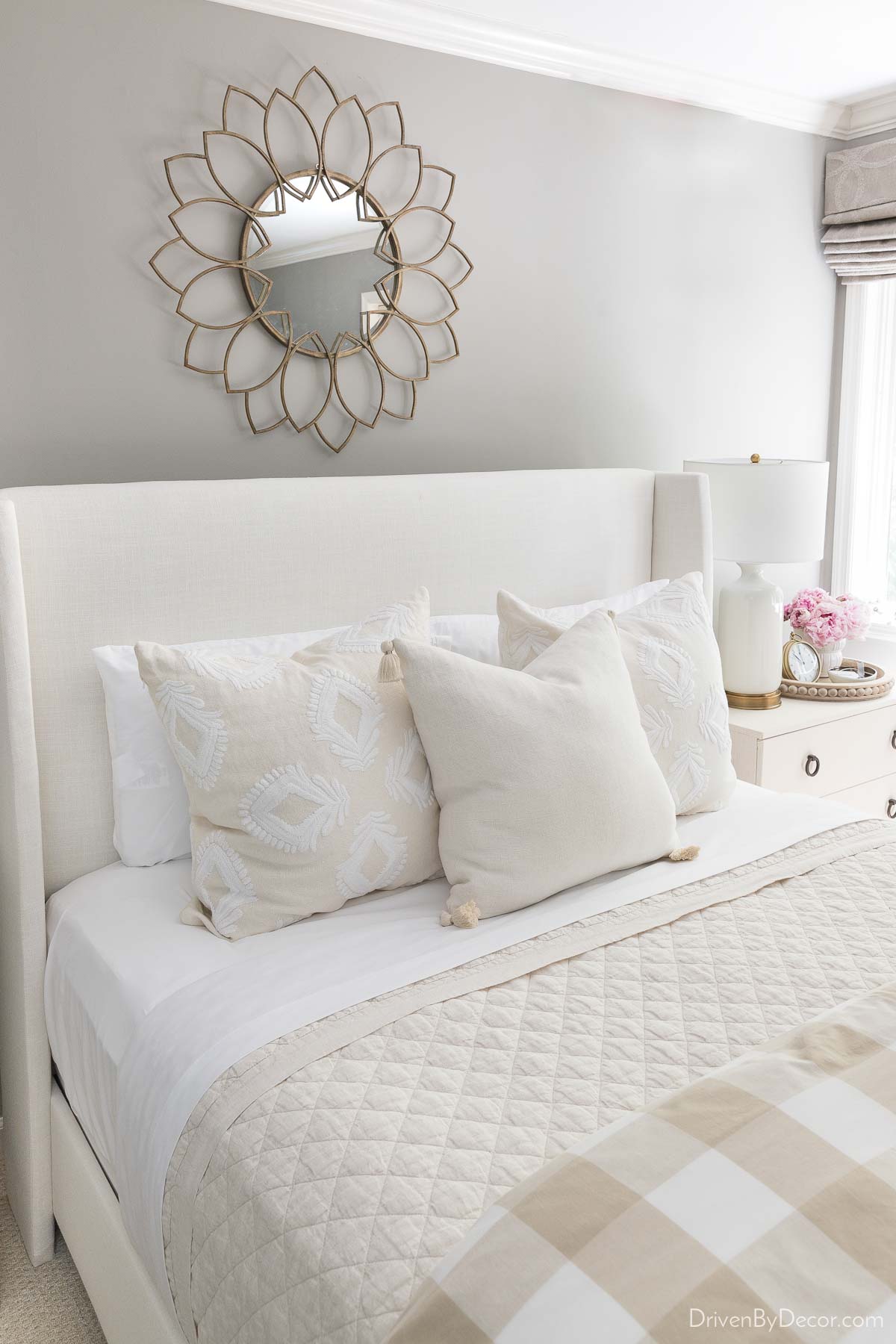 Above bed decor ideas!