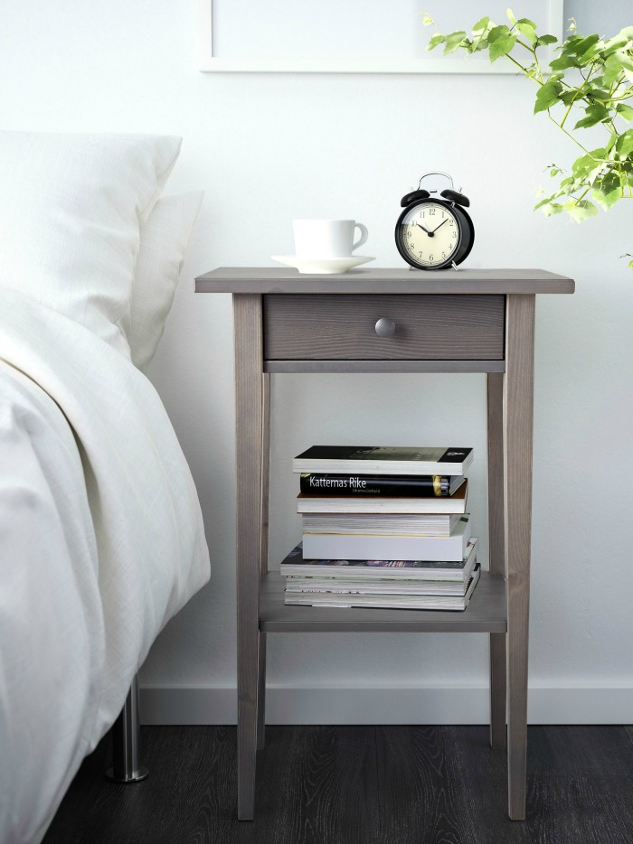 An inexpensive small-space nightstand that doesn't look cheap!