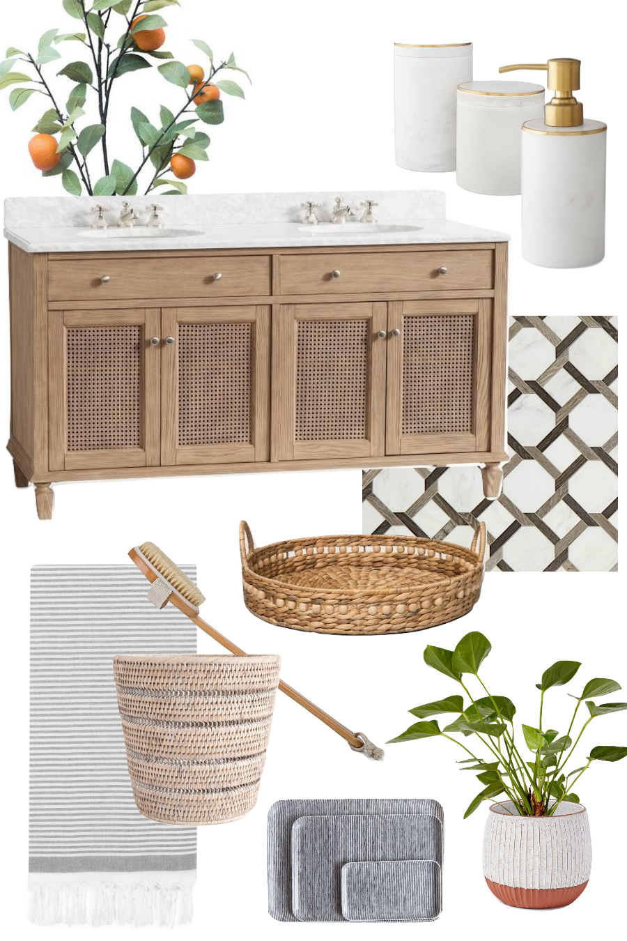 Love this vanity and accessories for a master bathroom!