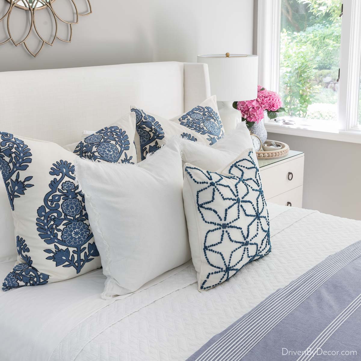 Night Pillow Sham Decorative Pillowcase 3 Sizes for Bedroom Decor 
