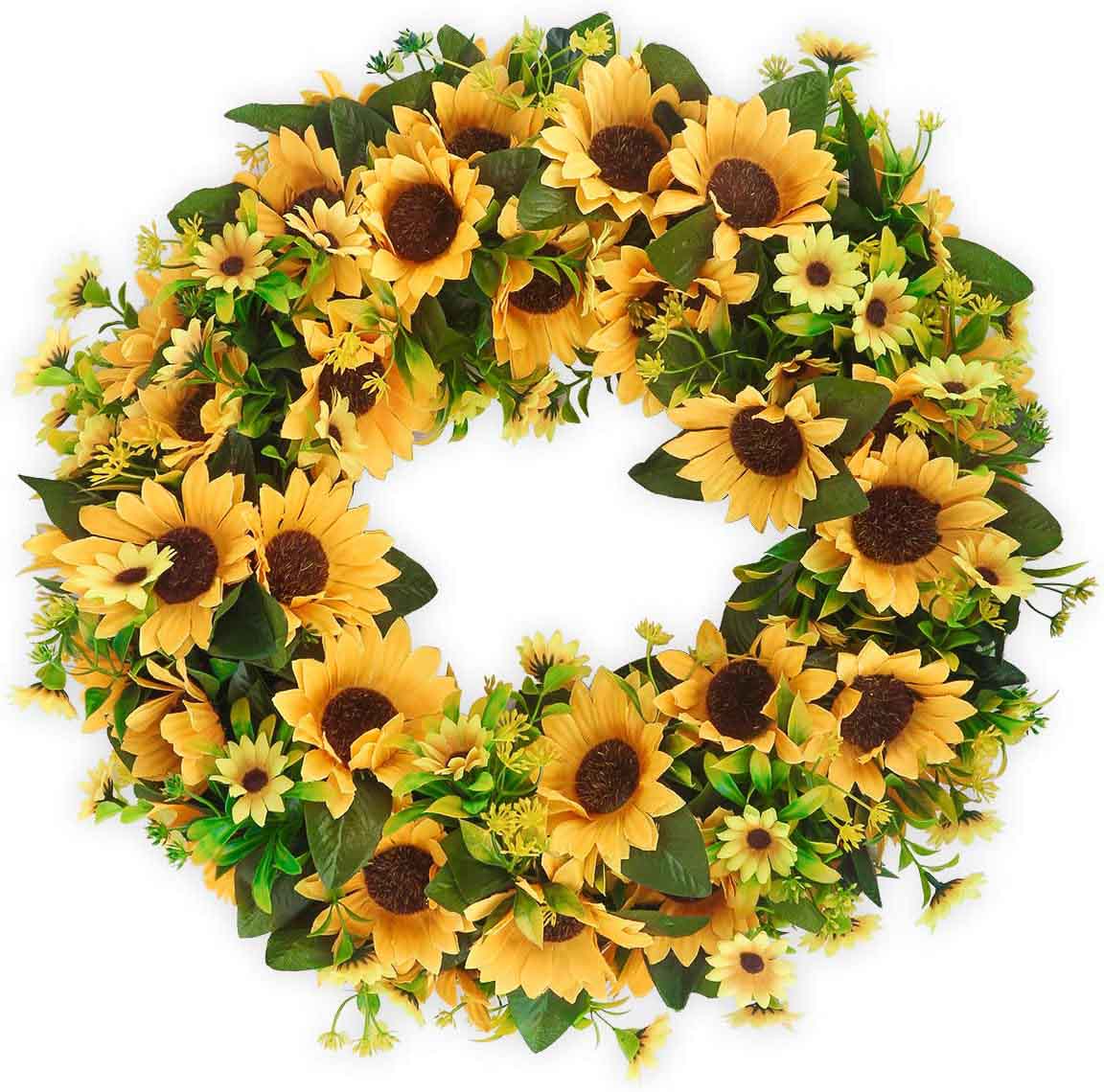 20" sunflower wreath