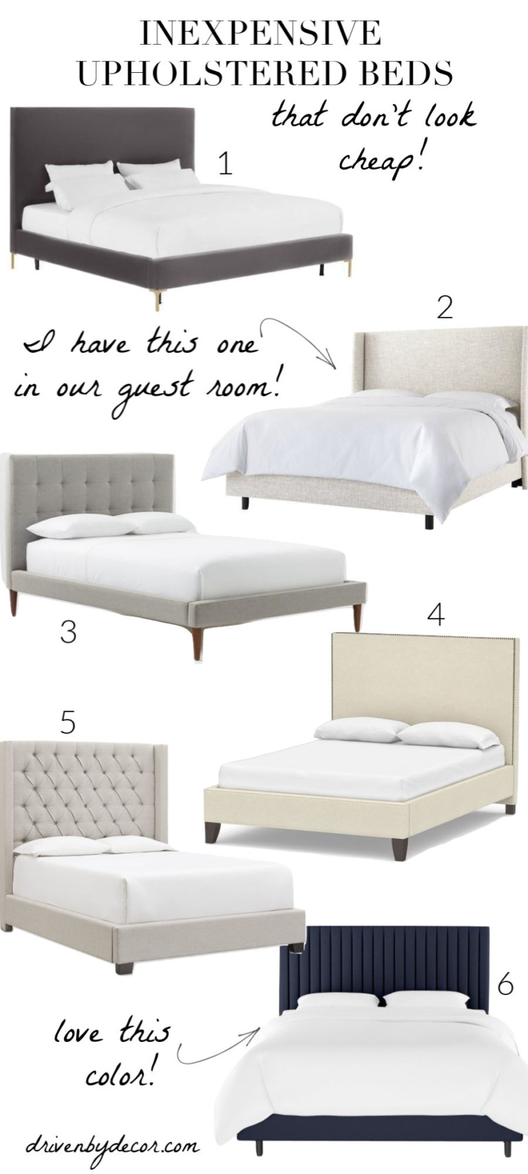Affordable Beds That Don't Look Cheap! Driven by Decor