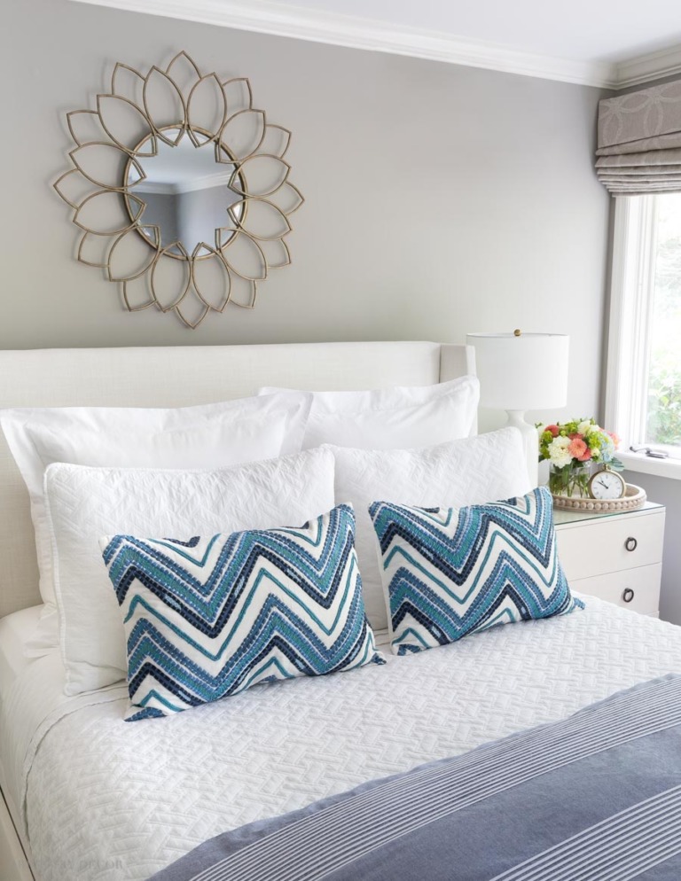 Ideal pillow arrangement on a King bed