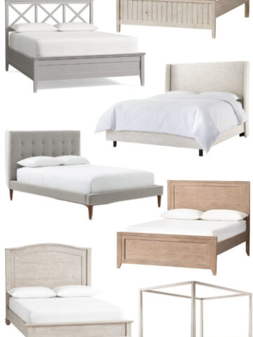 A round-up of my favorite inexpensive (but not cheap looking) beds!