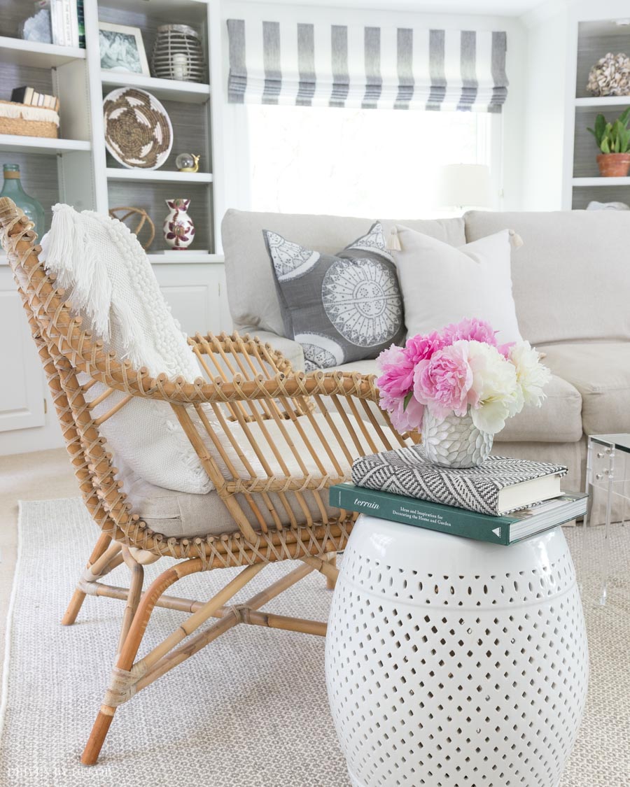 Love this rattan chair in our family - it's comfy too!