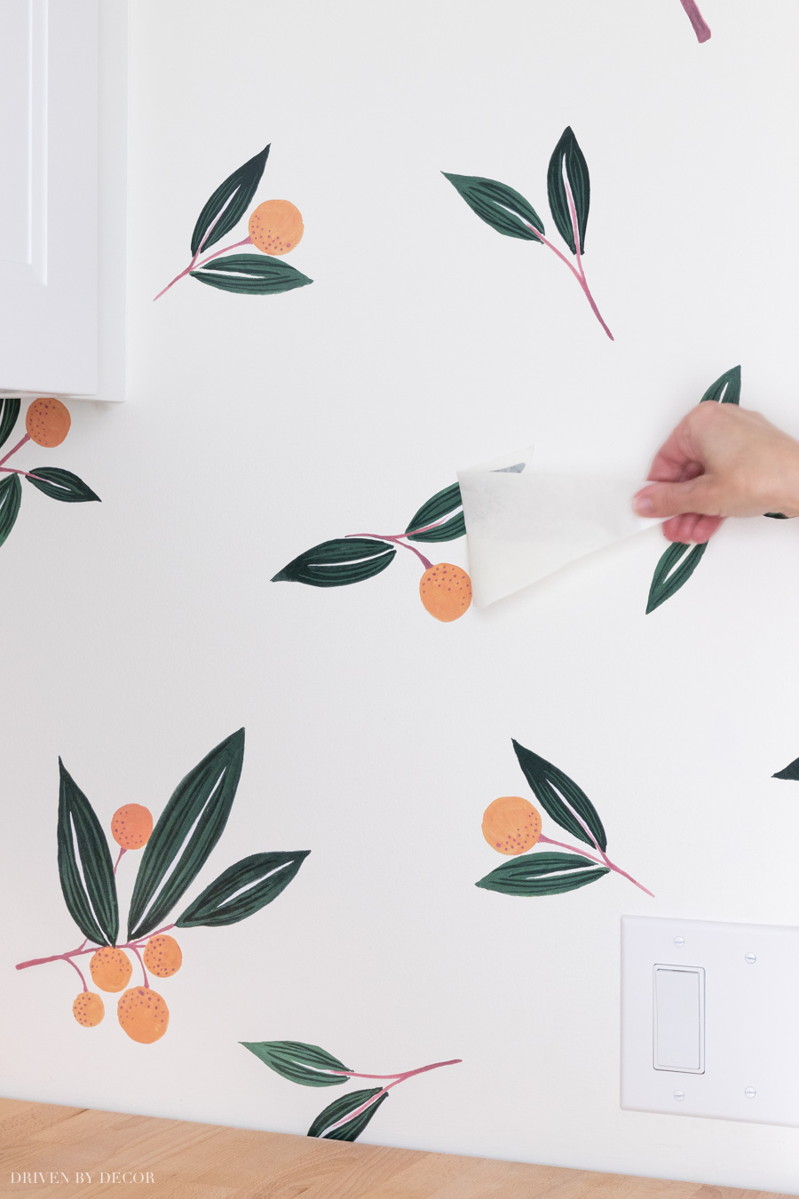 A great step by step on how to apply vinyl wall decals so they look like wallpaper!