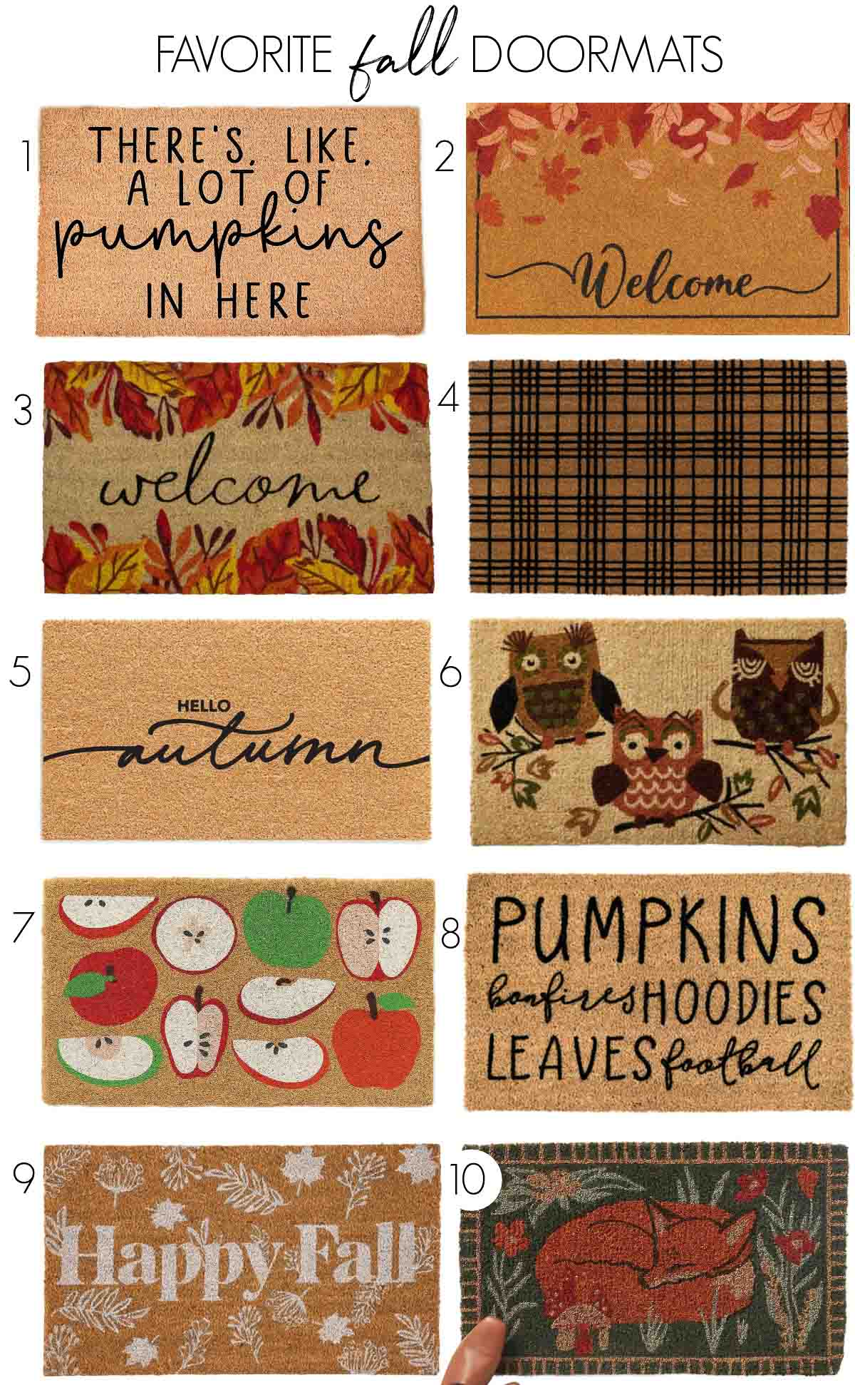 Fall doormats