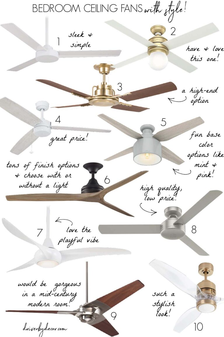Best Ceiling Fans For Bedrooms My 10 Favorites! Driven by Decor