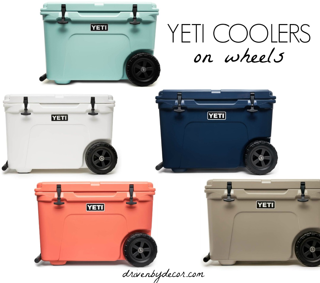 A Christmas wish list splurge - this Yeti cooler with wheels is amazing!